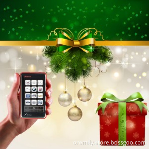 Merry Christmas!!!Launch x431 diagun+printer get free git